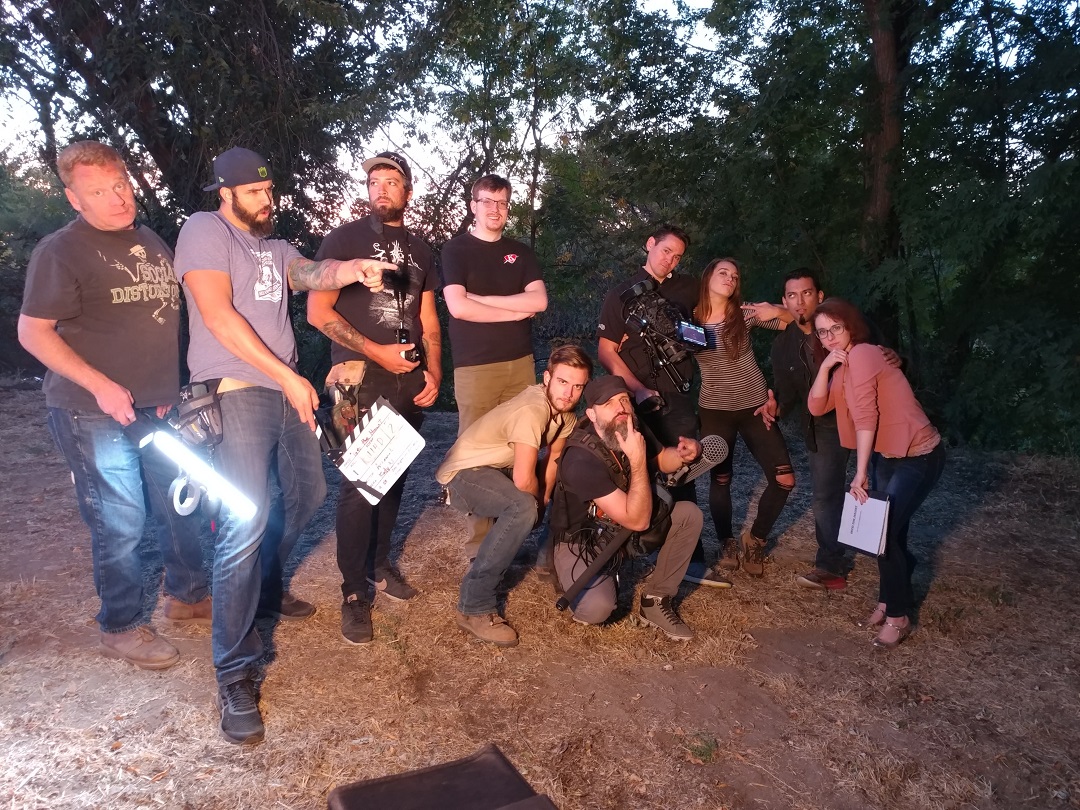 Film crew of "Into the Haunt" directed by Film Connection graduate Arronn Lepperman 