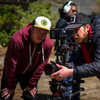 Nate Crockett Film Student with mentor