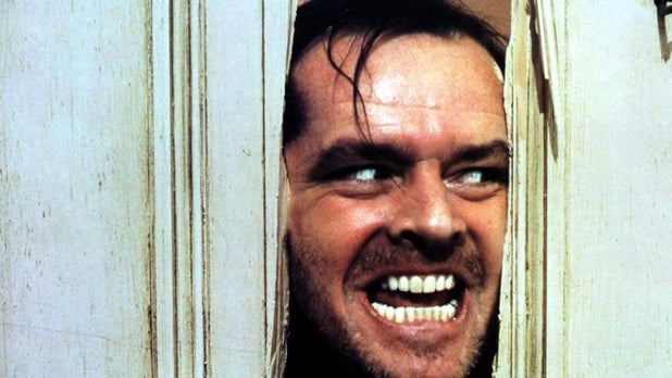 The Shining Horror Film Jack Nicholson breaking through door